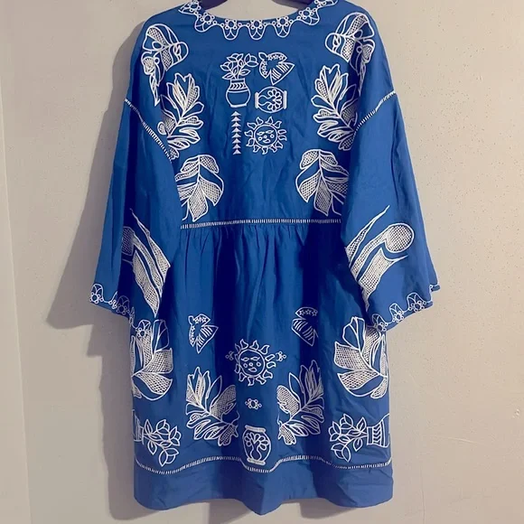 johnny was barbara mini dress Johnny Was Barbara Silk-blend Dress